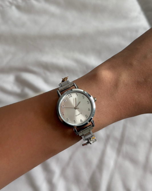 Classic Italian Watch Silver