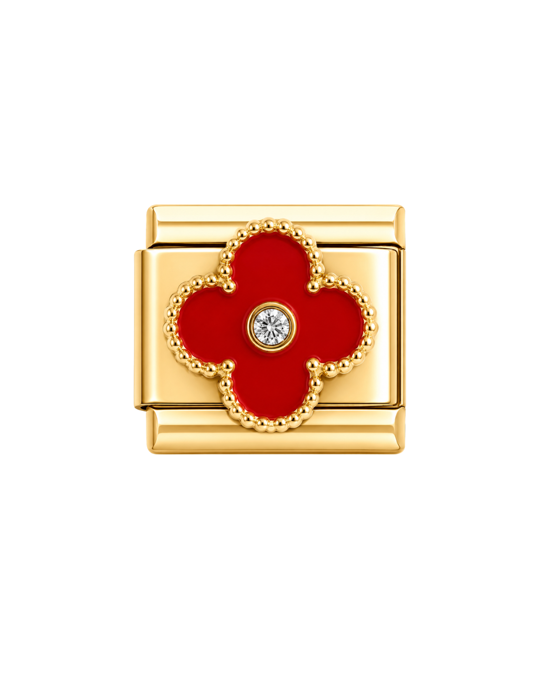 Trébol rojo golden charm