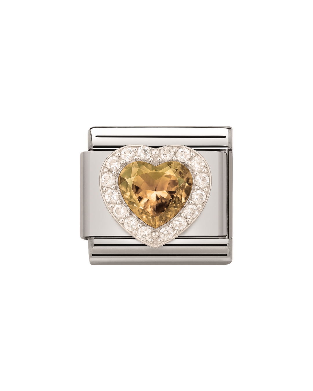 Light Yellow heart charm