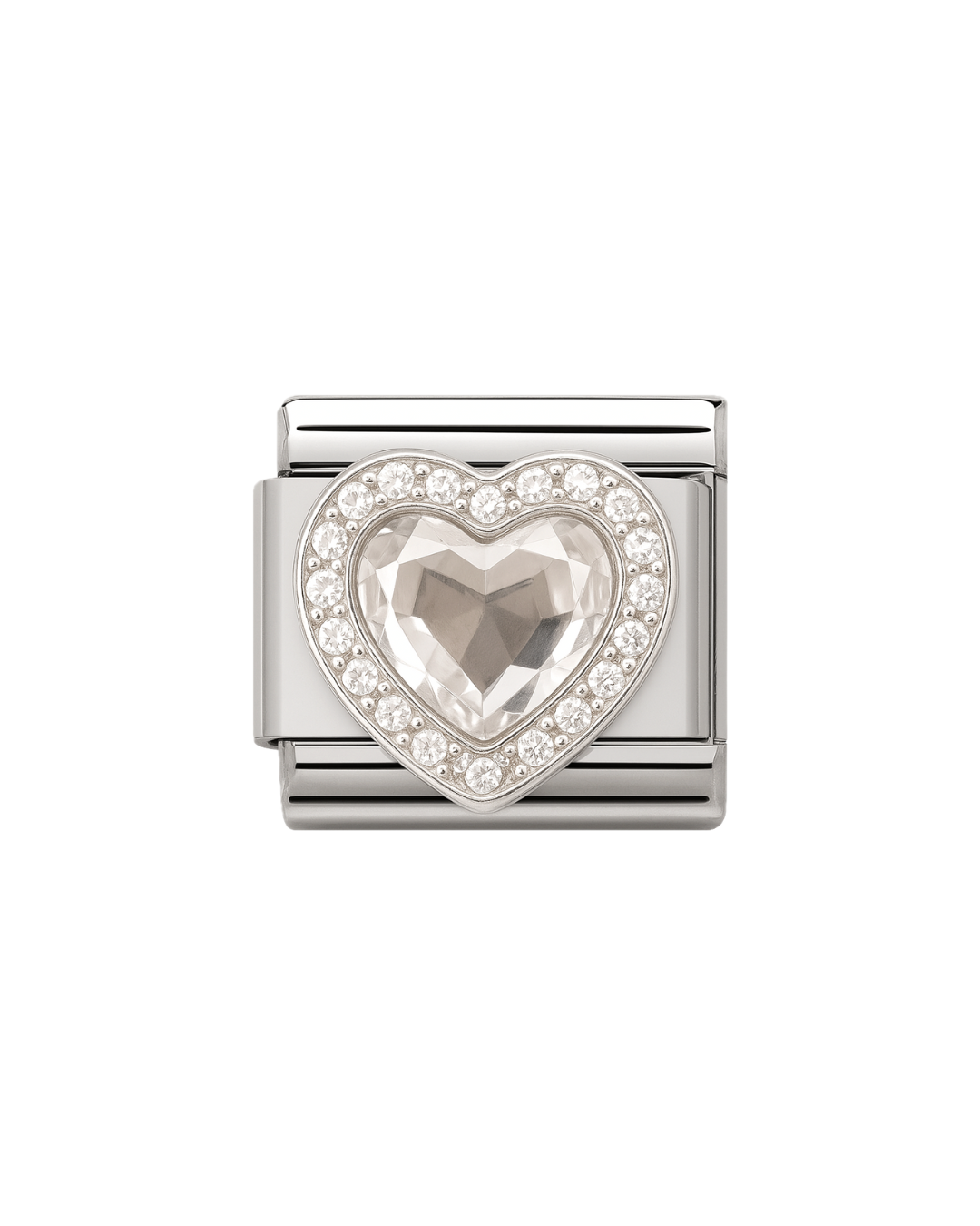 White heart charm