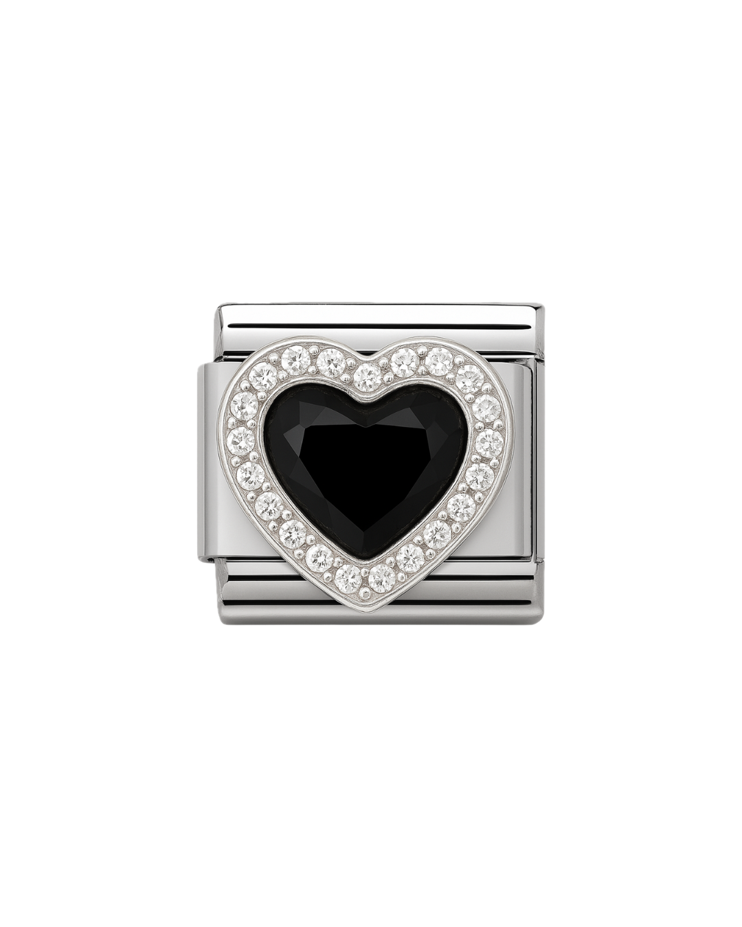 Black heart charm