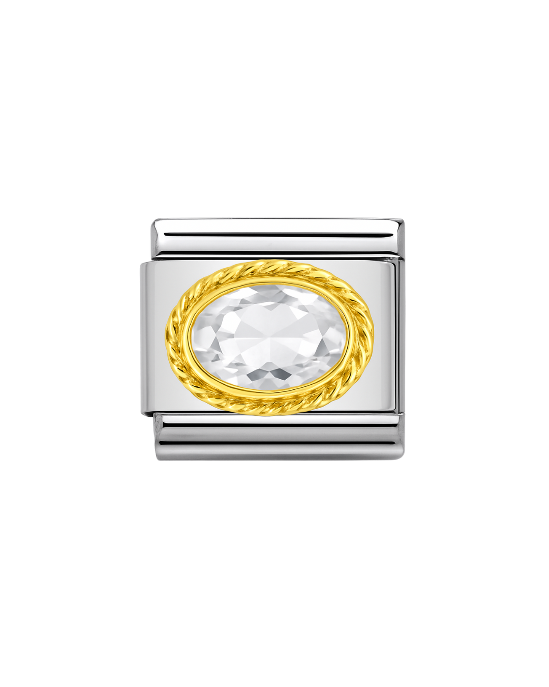White stone charm