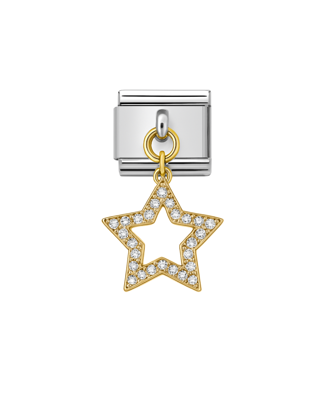 Colgante estrella silver & gold