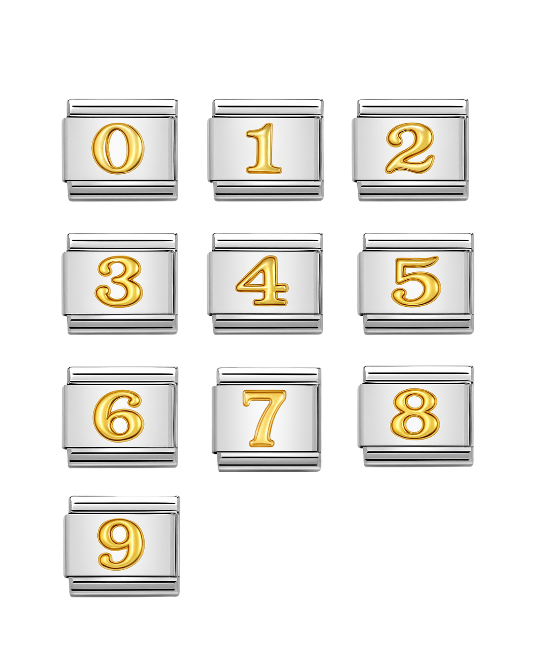 Números silver & gold