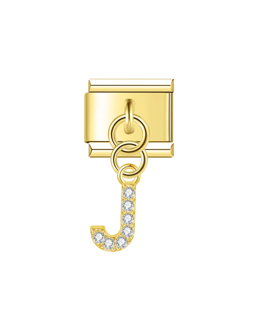 Colgante letras circonia golden