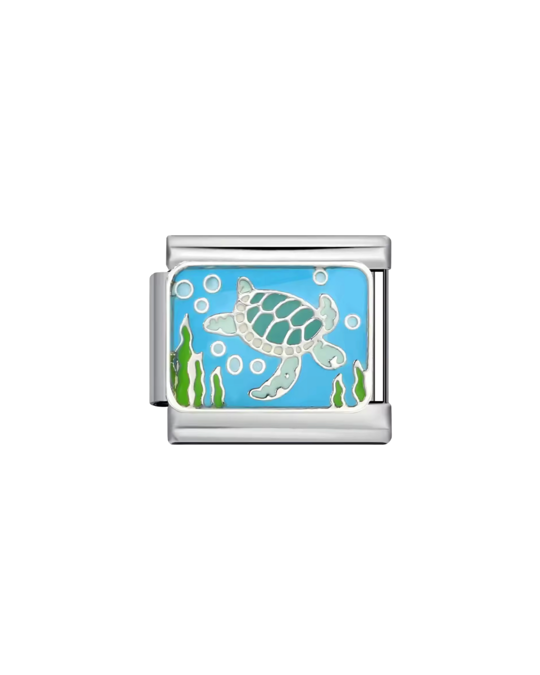 Turtle in the sea charm