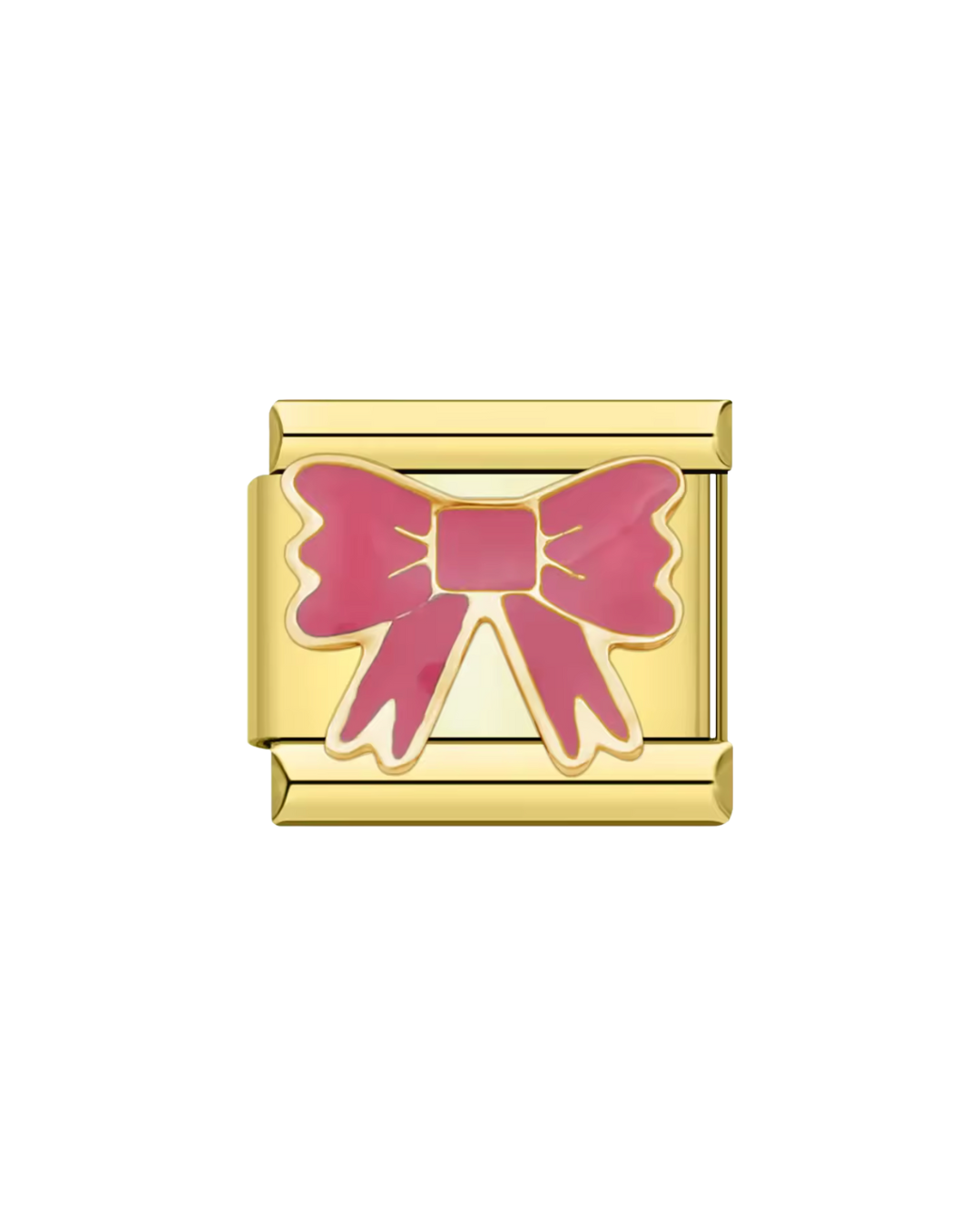 Pink bun golden charm