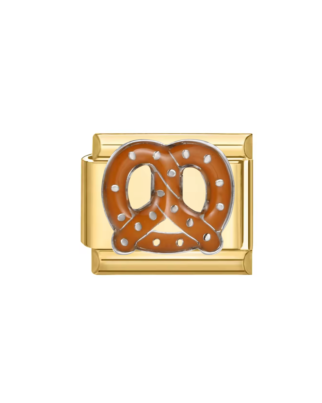 Pretzel golden charm