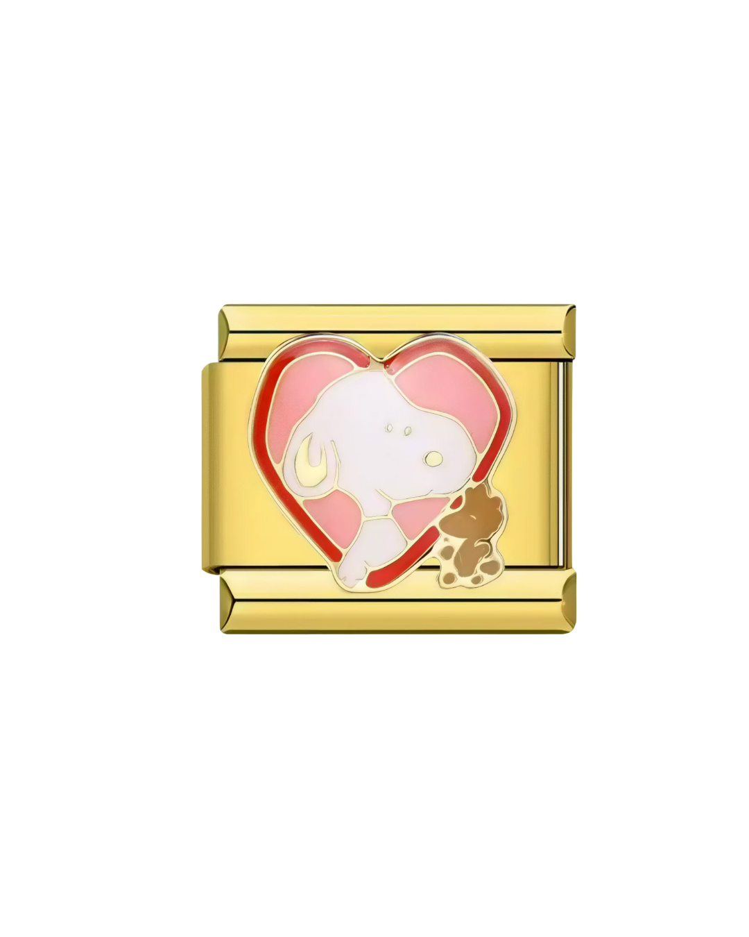 Snoopy Love golden charm