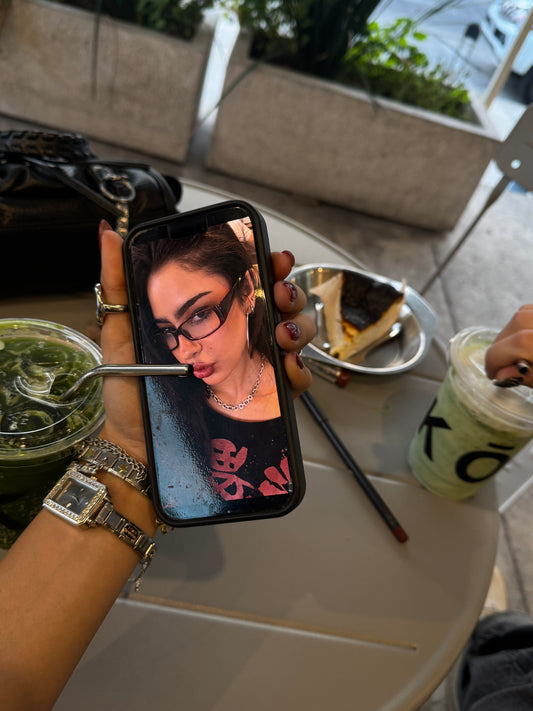 Italian Watch Square Black Silver