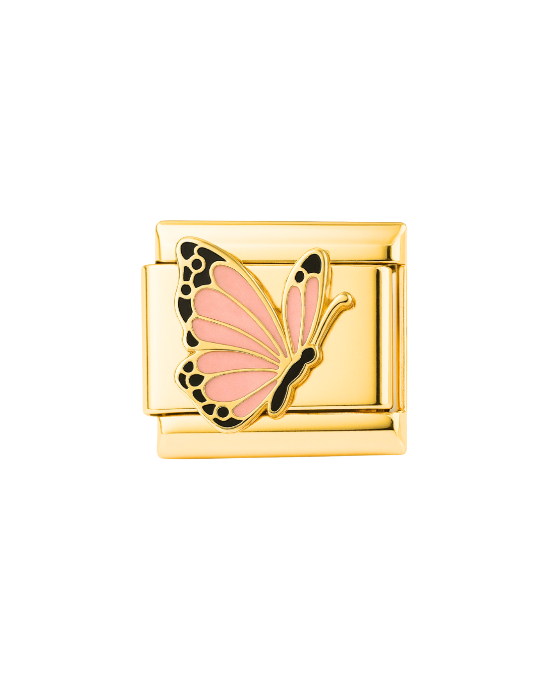 Pink Butterfly golden charm