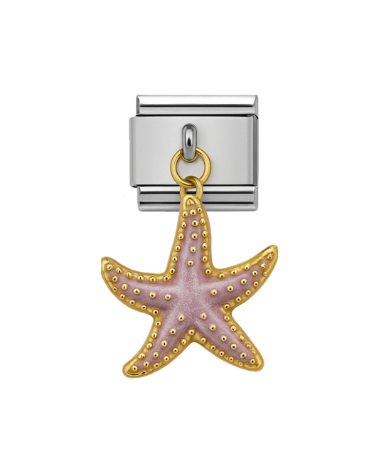 Colgante estrella de mar pink