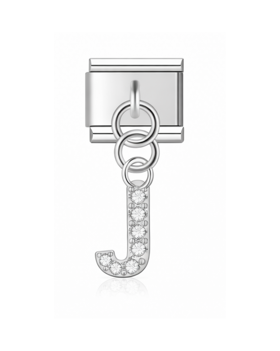 Colgante letras circonia silver