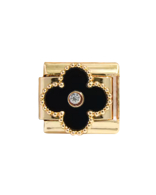 Trébol negro golden charm