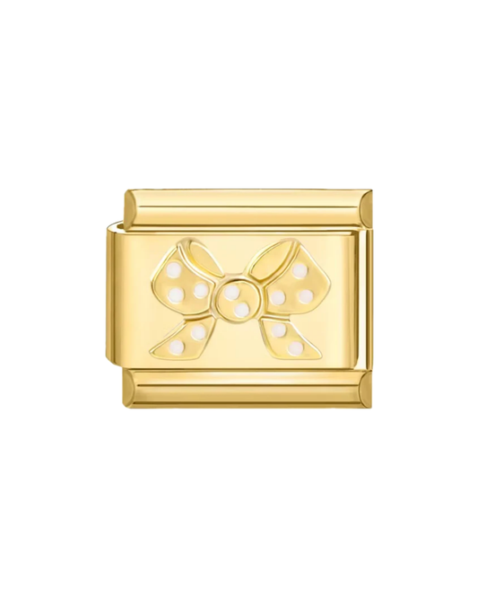 Moñito clásico golden charm