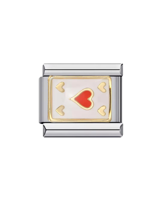 Carta corazón charm