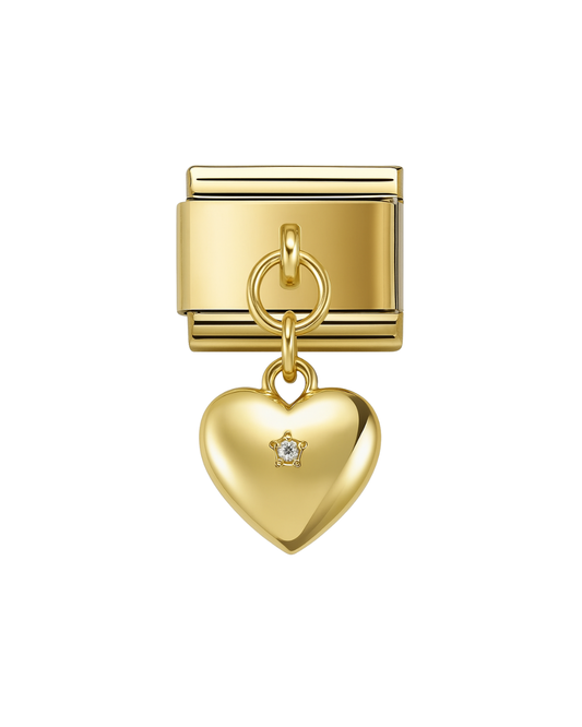 Colgante corazón golden