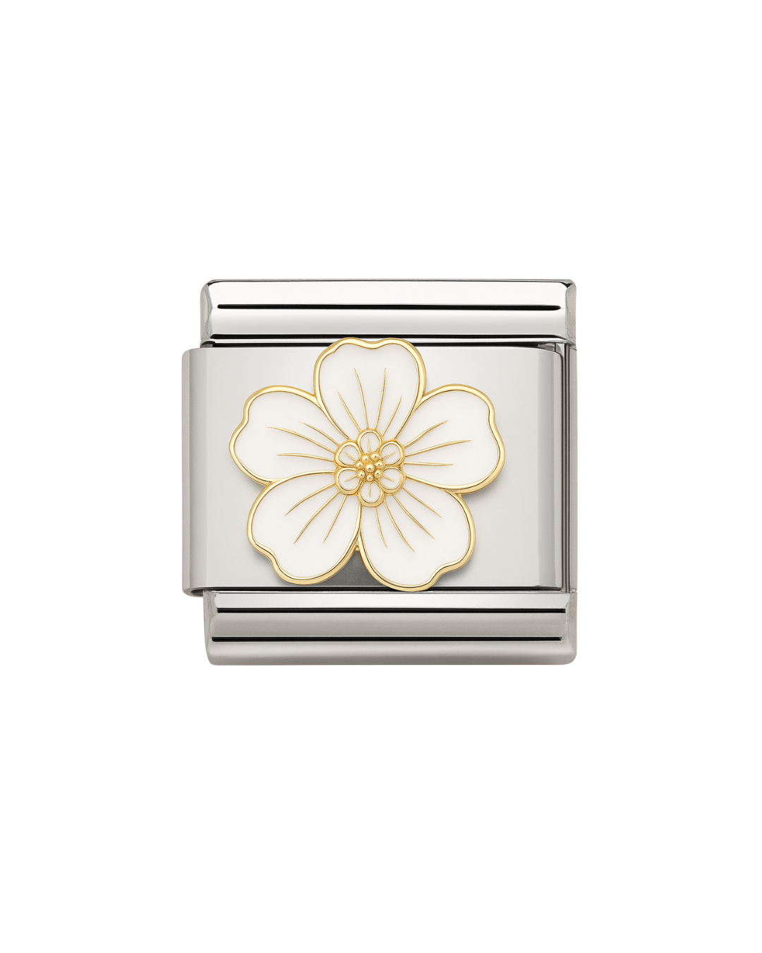 Hibiscus white flower charm