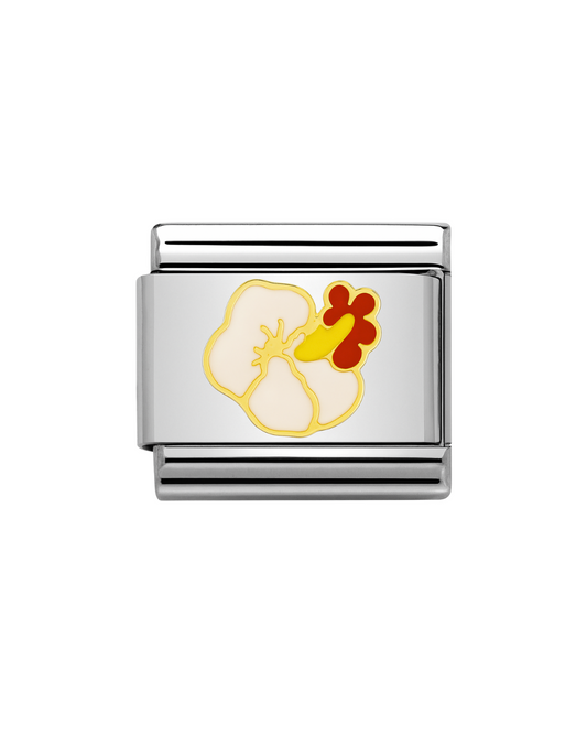 Classic hibiscus flower charm