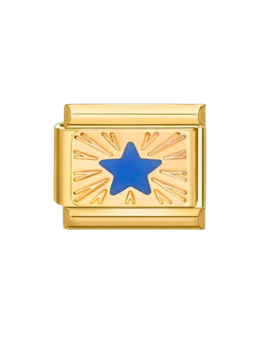 Estrella azul golden charm