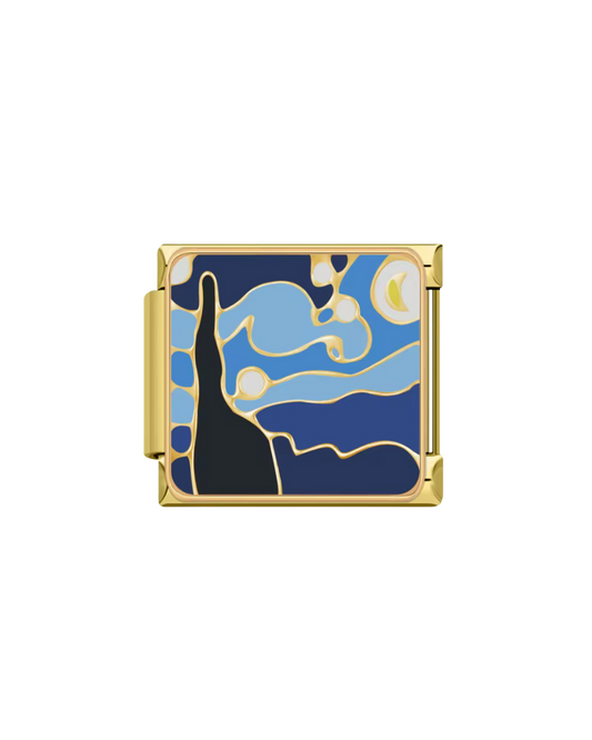 La noche estrellada golden charm