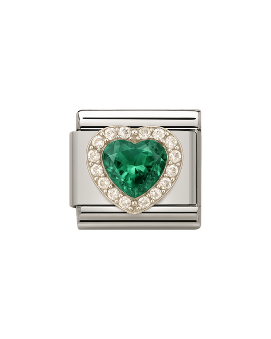 Green heart charm