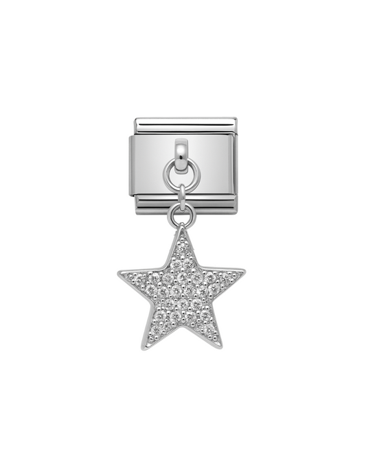 Colgante estrella y cristales