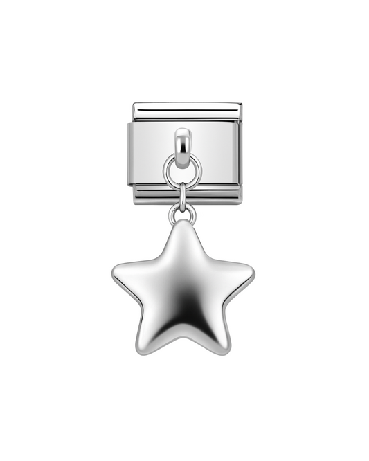 Colgante estrella globo silver