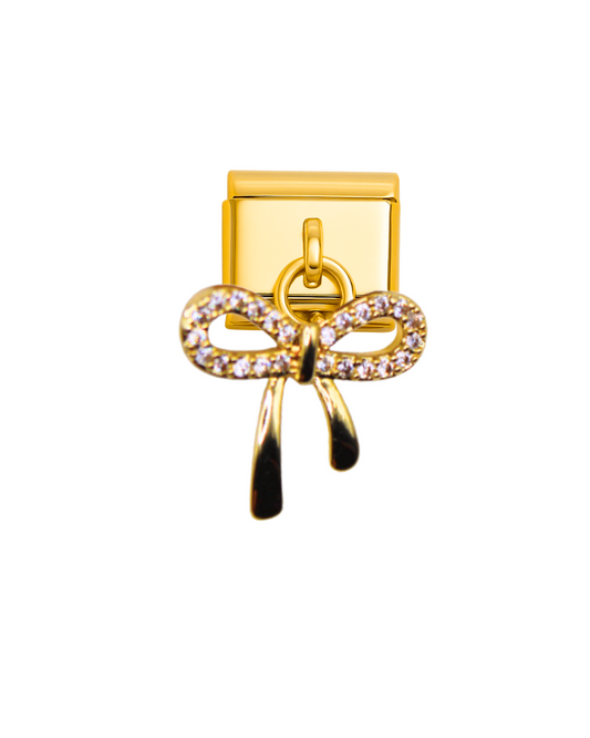 Colgante moño golden