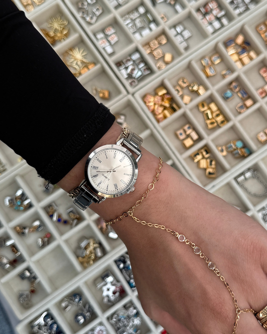 Classic Italian Roman Watch Silver