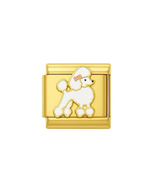 Poodle golden charm