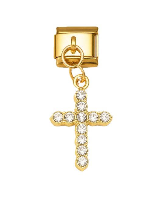 Colgante big cruz golden