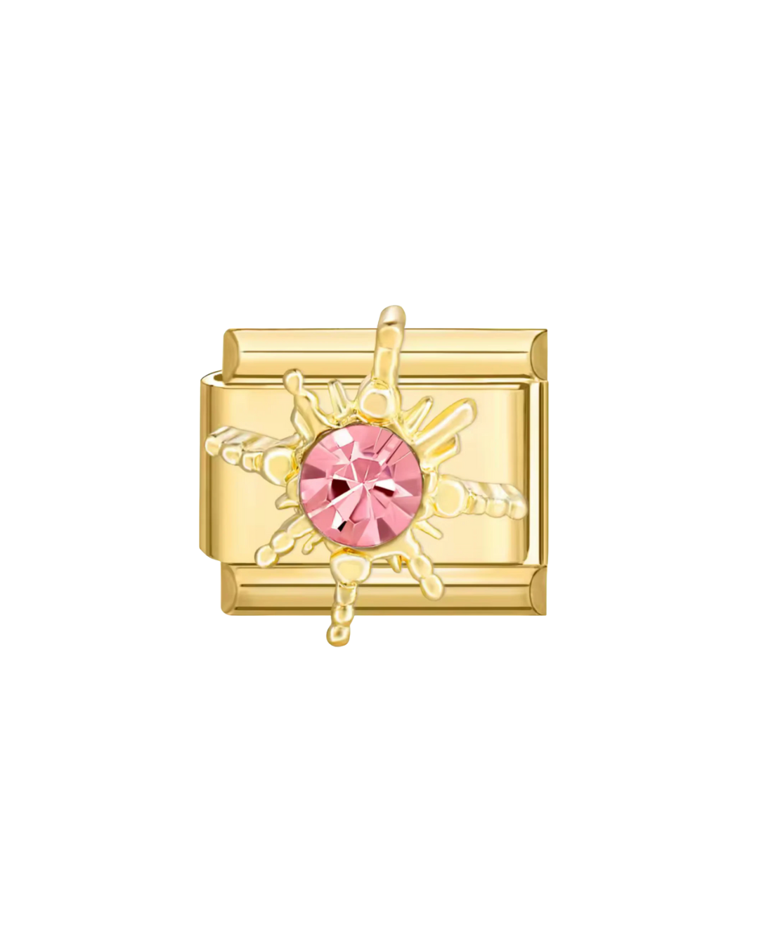Pink sun golden charm