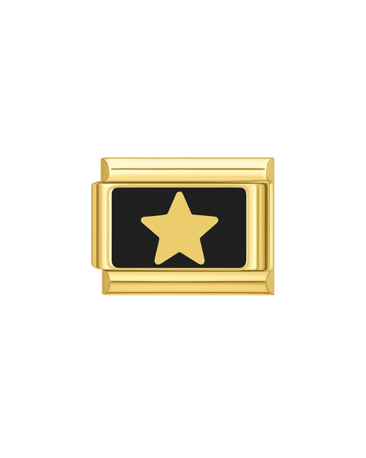 Black-Star golden charm