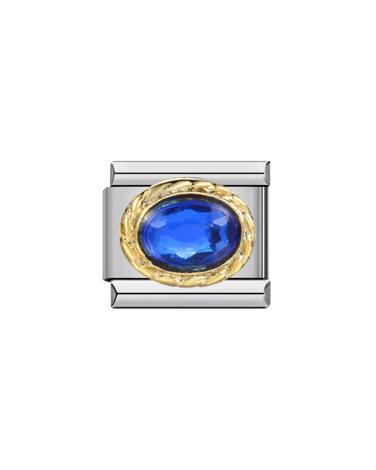 Blue stone charm