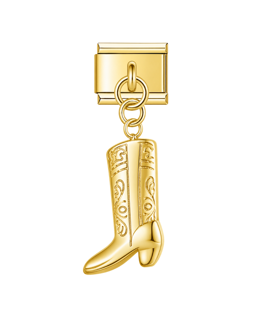 Colgante cowboy boot golden
