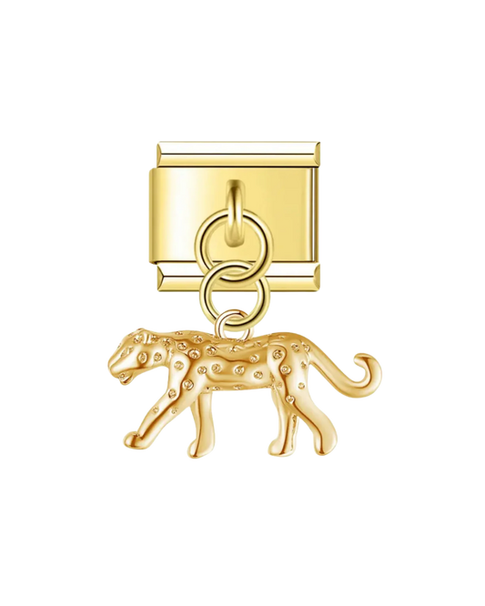 Colgante leopardo golden