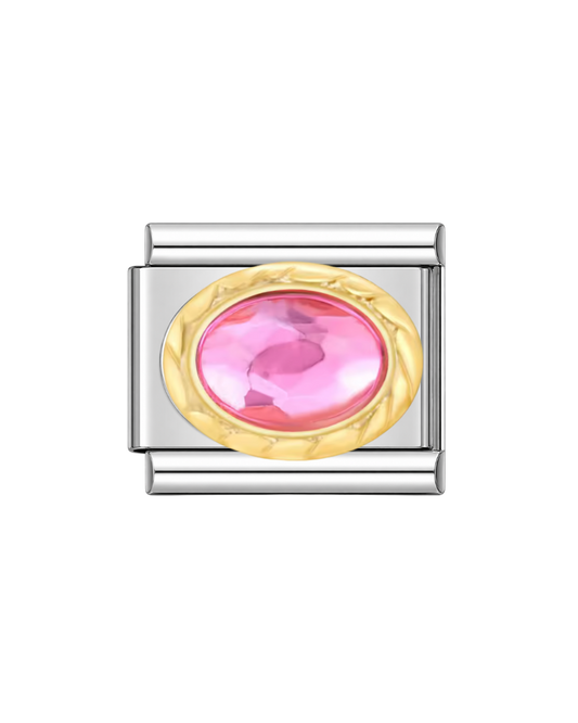 Pink stone charm