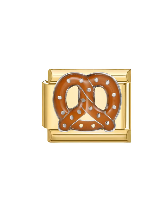 Pretzel golden charm