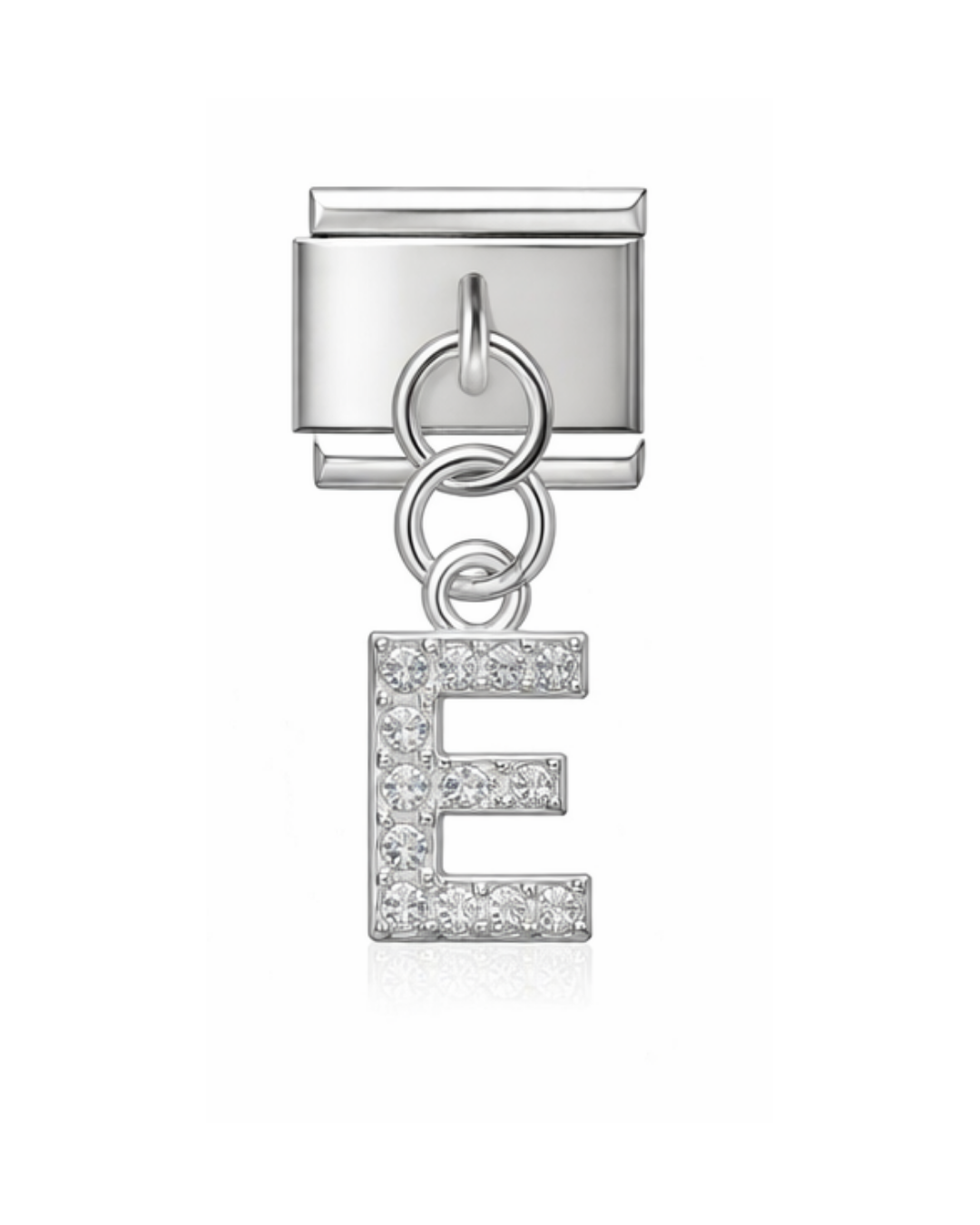 Colgante letras circonia silver