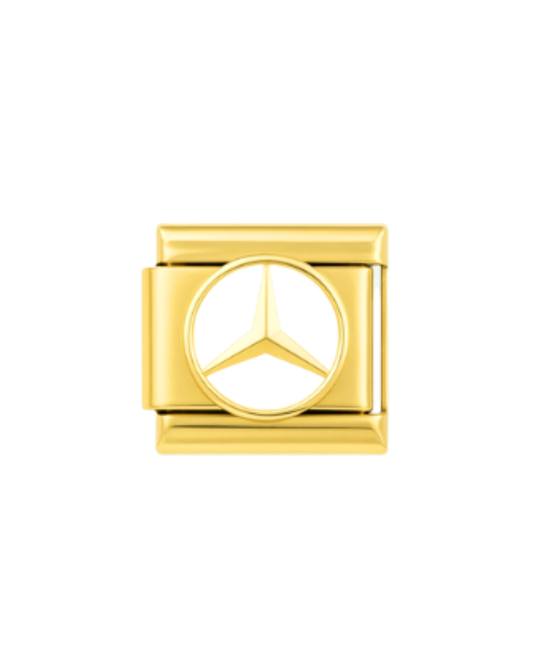 Mercedes Benz golden charm