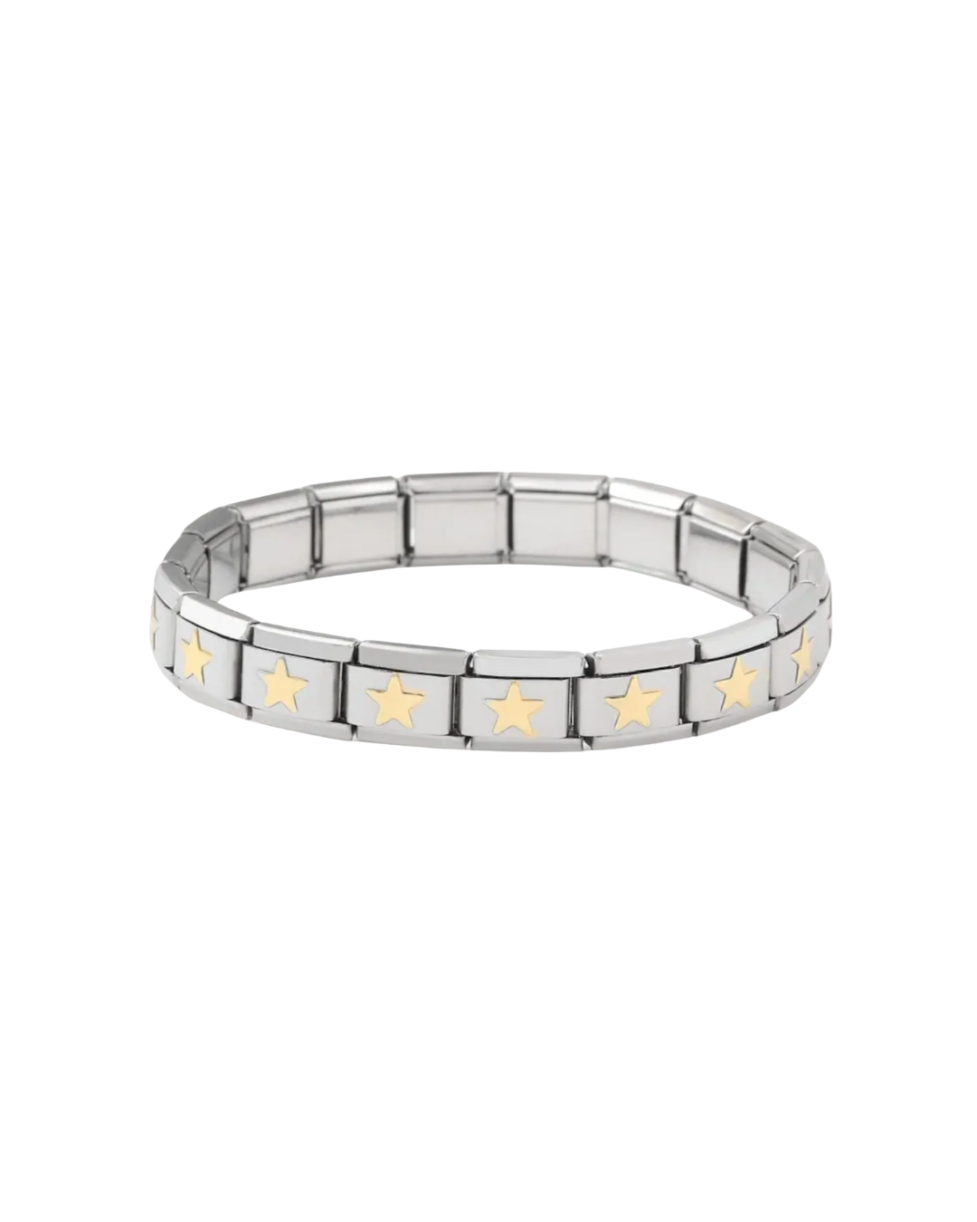 Brazalete estrellas silver & gold