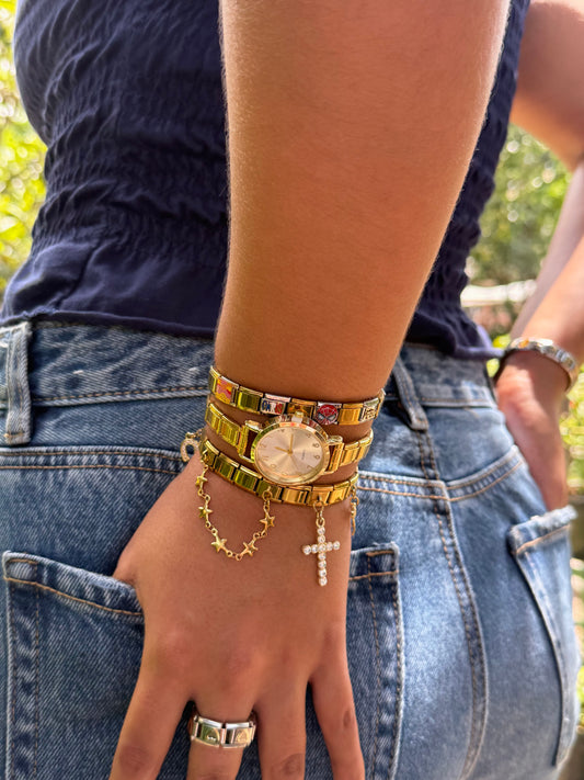 Classic Italian Watch Golden