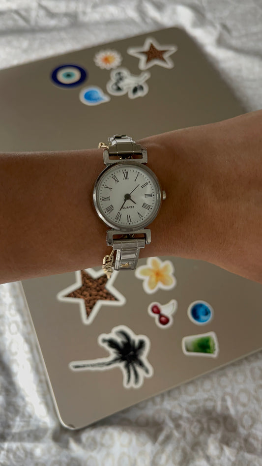 Classic Italian Watch Silver