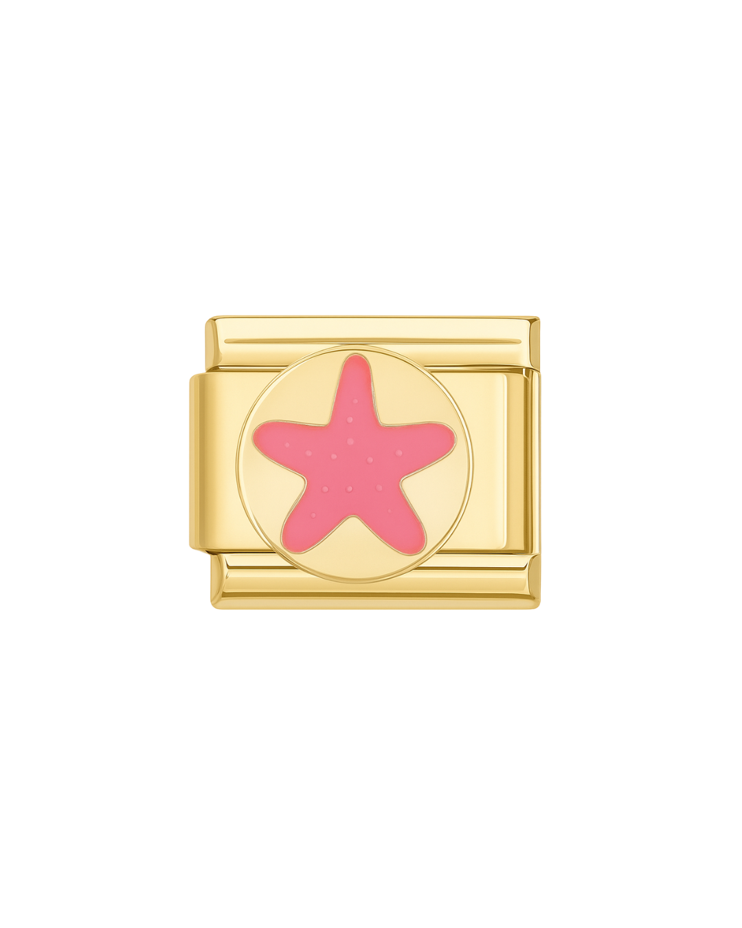 Estrella pink golden charm