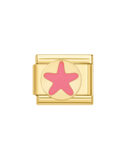 Estrella pink golden charm