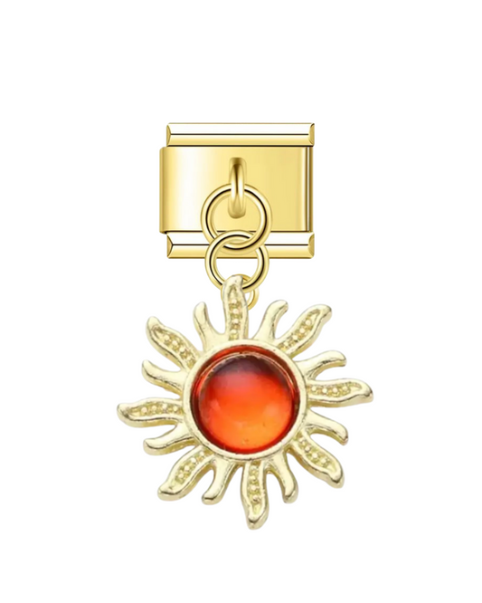 Colgante golden sol estelar naranja