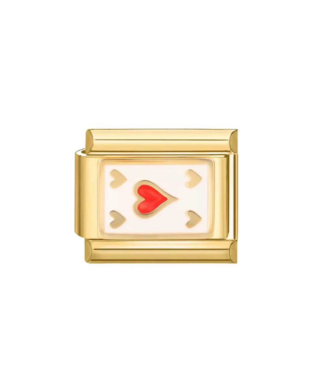 Carta corazón golden charm